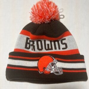 Cleveland Browns Knit Beanie with Pom